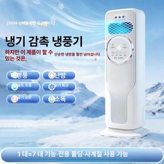 포시즌스토어 소형 냉방기 이동식냉난방기 작은방, 프리미엄 모델 냉난방 겸용 + 정화 살균 + 분무 +, 화이트, 기본 색상