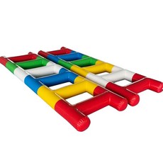 에어사다리 에어바운스 체육대회 대회 밑단 풍선 협동 더블 체육 교구, 3인용, 1개