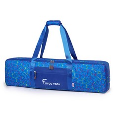 요가 피트니스 다기능 수납 가방 방수 대용량 요가매트 가방 경량 핸드백 일괄 맞춤인쇄, 블루(93CM), 1개