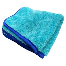 THE 더 HOUSE OF 오브 RAGS - Diva 린스리스 V2 자동차 건조 타월 40.6 x 50.8cm(16 20인치) 1200 GSM 극세사 트위스트 루프 프리미엄, Cyan