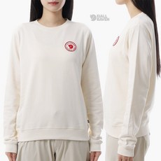 피엘라벤 1960 로고 뱃지 오가닉 코튼 여성 크루넥 스웨터 113