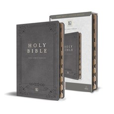(영문도서) KJV Holy Bible Giant Print Large Format Gray Premium Imitation Leather with Ri Bbon Marker ... Paperback, Origin, English, 9798890980540