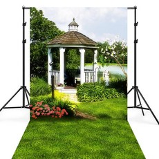 배경지 스튜디오 촬영 포토존 꾸미기 정원풍경 배경천 방송용 소품 사진관, 1개, E. ZS-060