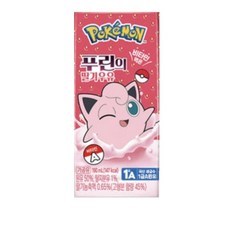 spc 삼립 편의점 포켓몬 비타민 함유 푸린의 딸기우유, 2박스, 190ml