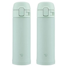 조지루시 원터치 머그 보온 보냉 경량 텀블러 스탠다드 타입 SMSF48AM, 민트 블루, 2개, 480ml