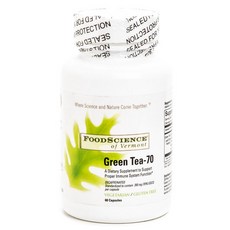 FOOD SCIENCE OF VERMONT 綠茶- 70粒, 1個, 60 件