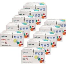 세븐메디컬 한독 바로잰 소독용 알콜스왑 일회용 알콜솜, 10개, 100매입