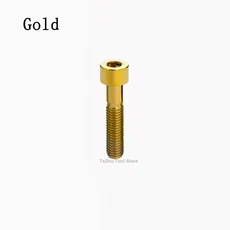 1Pcs 티타늄 볼트 M8 x 20 80mm 자전거 헤드셋 브레이크 용 나사 여러 색상, 01 M8, 10 35mm, 03 Gold