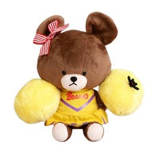 재키 치어리더 곰돌이인형 조카 여자친구 인형선물 25cm, 1, 1개