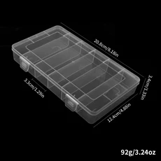 듀얼 오픈 2단 대용량 PP 네일 도구 젤 폴리쉬 빈 네일 아트 정리함 브러쉬 파일 매니큐어 용기, 01 6-Compartment