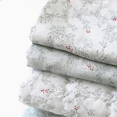 땀흡수잘되는 풍기인견원단 하랑 싸리플라워 2컬러 160대폭, 민트