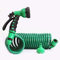 초강력 스프레이건 스프링 호스 청소 8모드 30미터 세차용호스 청소용호스 스프링호스
