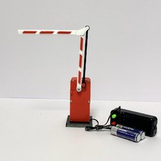 전동 리모컨 주차 차단기 장난감 어린이 교통 놀이 업다운 배리어 게이트 완구, 1개, 빨간색 업그레이드된 전기 곡선 레버