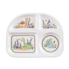 포트메리온 미니메리온 공룡 식판, 오렌지+그린, 1개