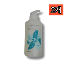 청미정 박하 쿨 샴푸 펌프형 과잉피지고민 두피열감진정 저자극 샴푸 삼백초추출물, 500ml, 2개