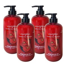 레드플로 꽃을든남자 동백 헤어 샴푸, 700ml, 4개