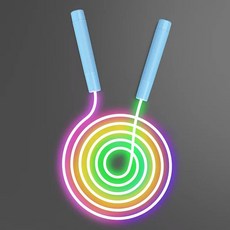 와 성인을위한 새로운 빛나는 점프 밧줄 조정 가능한 LED 어둠 속에서 휴대용 훈련 운동, blue rai ow