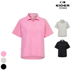 아이더 여성 ON THE ROCK S (온더락 쉐도우) 우븐 반팔 폴로 티셔츠 DWM25210