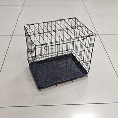 金屬狗籠 小型犬籠 泰迪犬寵物窩 室內外用, 黑色 - 35普通彈簧鎖, 1個