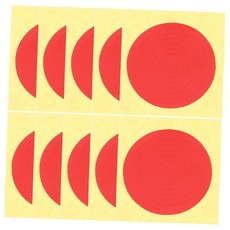 10장 접착 압력 게이지 스티커 표시기 데칼 가시성 향상 액세서리 다양한 게이지용, 10장 접착 압력 게이지 스티커 표시기 데칼 가시성 향