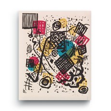 엘티에프티 캔버스 명화 그림액자 - 바실리 칸딘스키 - 작은 세계 V (Kleine Welten V), 1. F_캔버스 3호(27cm x 22cm)