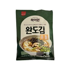 삼립 하이면 한국식 완도 김우동 우동, 205g, 12개