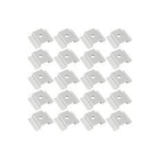 20/50Pcs Solar Panel Mid Clamps Bracket Wide Photovoltaic Mounting Bracket Adjustable Solar Panel M, 1세트, 20PCS, 사이즈 이미지 참고