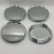 4 개/대 63mm ABS 자동차 휠 센터 캡 Hubcap 방진 커버 블랙 차량 림 허브 자동 교체 부품 액세서리, Silver