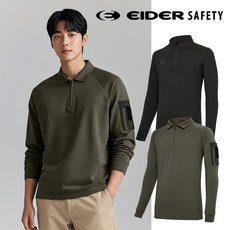 정품 아이더 간절기 가을 긴팔 하프집업 티셔츠