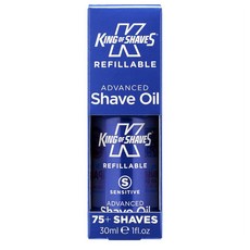 King Of Shaves 킹오브쉐이브 리필러블 어드벤스드 섀이브 오일, 2개, 30ml