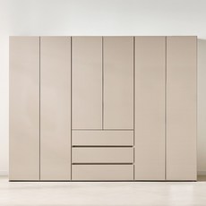 멜로우 LPM 2400 3서랍 이불장 세트 옷장 장농, 모카그레이