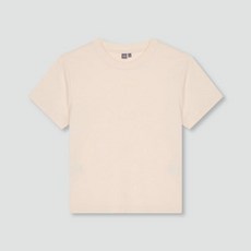 JAJU 여 코튼 스트레치 크롭 티셔츠 J115201112064 549493