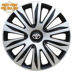 14인치 휠 RS600 루피노 포터2/봉고3 전용 알루미늄 커버 세트, 14인치5083실버+브라이트블랙(5일내배송)