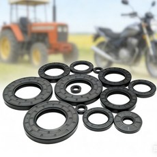 13MM 14MM TC 오일씰 니트릴 샤프트 뼈대가 고무 검정색 금속 있는