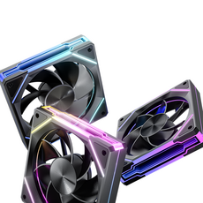 페이버컴퓨터 Asiahorse AMICI Pro ARGB 120mm 쿨러팬 블랙 화이트, 1개, 리버스