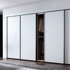 에넥스 매트 화이트 슬라이딩 붙박이장(고급형)-330cm 붙박이장, 화이트 무광