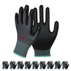 SJG Clover Grip NBR 塗層手套 M, 混合顏色, 10套