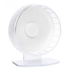 아크릴 쳇바퀴 햄스터 무소음 베어링 투명 마라톤휠, 1개, S 옐로우