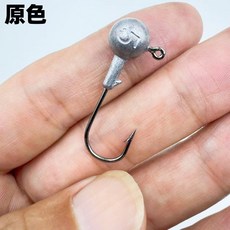 釣友俱樂部 鉛頭鉤 50個 加強 路亞鉤 朝天鉤 彩色 原色, 原色,1g(50枚裝), 1個