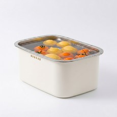 라라밤 프리미엄 스텐 304 설거지 통 8.5L, 아이보리, 1개