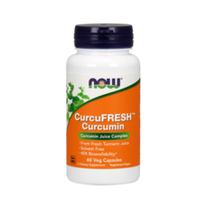 NOW Foods CurcuFRESH薑黃素素食膠囊, 60顆, 1罐