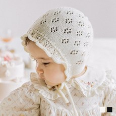 해피프린스 리브 니트 아기 보넷
