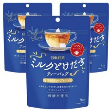 닛토홍차 우유가 우러나는 밀크티 티백 오리지널 블렌드, 8g, 3개, 4개입
