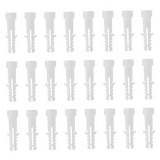 200개 벽 앵커 확장 튜브 내구성 플라스틱 플러그 캐비닛 거울 프레임 기타 고정용, VILLCASE 200개 벽 앵커 확장 튜브 내구성 플