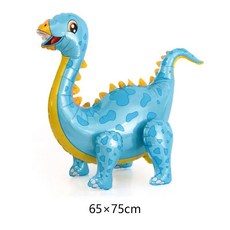 3D 서 공룡 풍선 만화 T 렉스 디노 호일 파티 장식 어린이 생일 용품, as picture, 회색