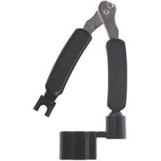 기타 줄 감개 검정색 손잡이 커터 브리지 핀 풀러가 포함된 3 in 1 도구 기타리스트 유지 보수용 1개 2329941, 기타 줄 감개 검정색 손잡이 커터 브리지 핀 풀러가 포