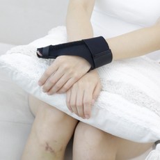 의사책 BN-108 엄지 손가락보호대 부목 1등급 신고 의료기기, 1개, 블랙