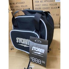 Storm 單球袋 可掛拉桿球袋 後側魔鬼氈設計, 黑, 1個