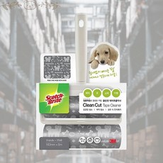 테이프클리너 대형 핸들1 리필2 크리너 털제거 청소롤러 밀대, 1개