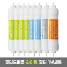 이휴먼베이 중공사막UF 필터 8개세트, 1세트, 양방향11인치